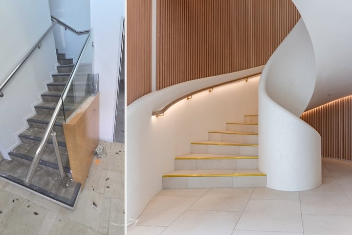 Before and after dental practice fitout by Dentec