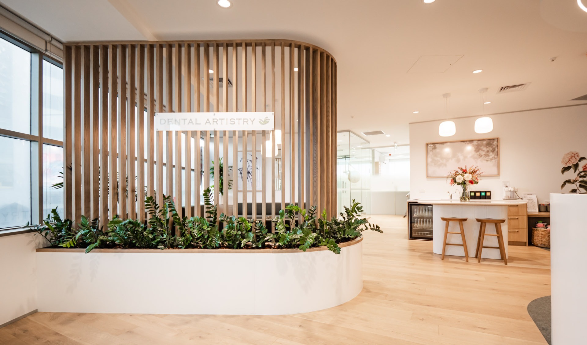 Dental clinic waiting room design