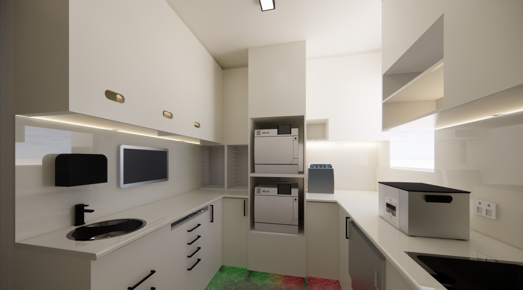 Tahunanui dental sterilisation room design